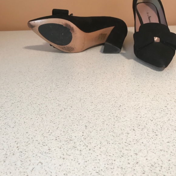 Sesto Meucci Black Suede Pumps Size 7.5 - Picture 3 of 6